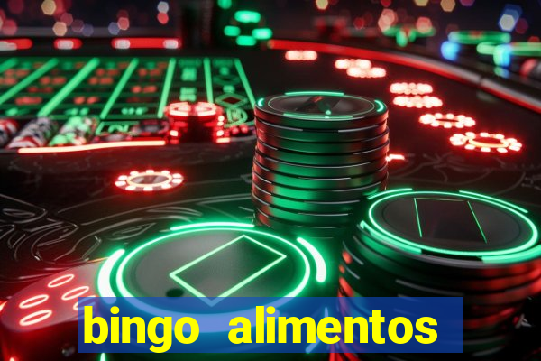 bingo alimentos para imprimir